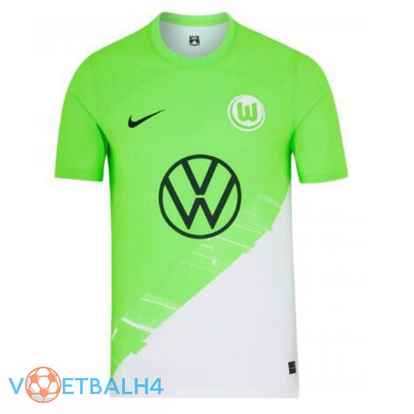 Vfl Wolfsburg voetbal jersey thuis groente 2023/2024