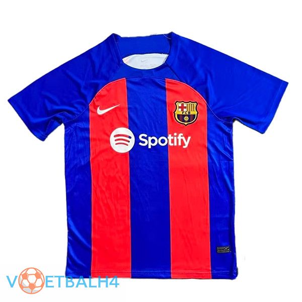 FC Barcelona voetbal jersey thuis rood blauw gelekte versie 2023/2024