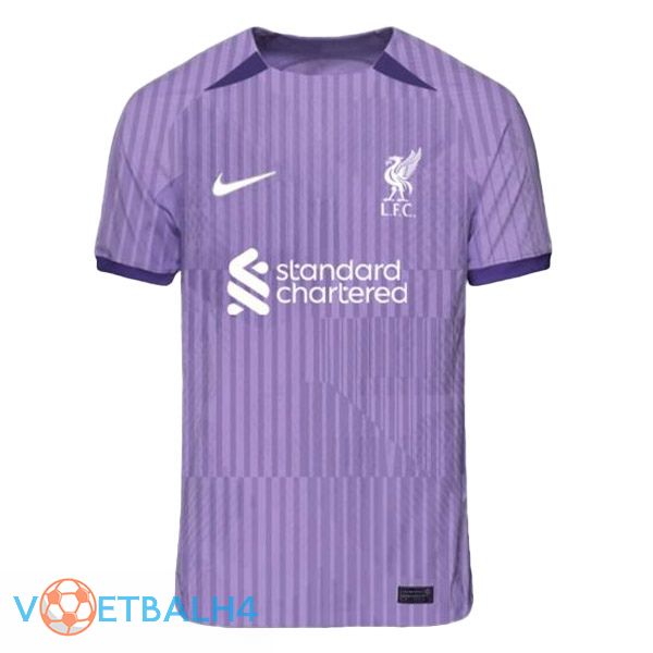 FC Liverpool voetbal jersey derde paars gelekte versie 2023/2024