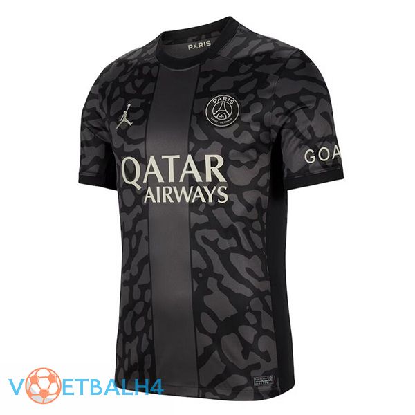 Paris PSG voetbal jersey derde zwart 2023/2024