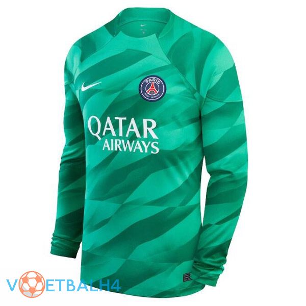 Paris PSG doelman voetbal jersey lange mouwgroente 2023/2024