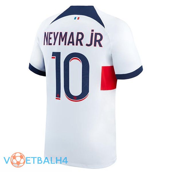 Paris PSG (Neymar Jr 10) voetbal jersey uit wit 2023/2024