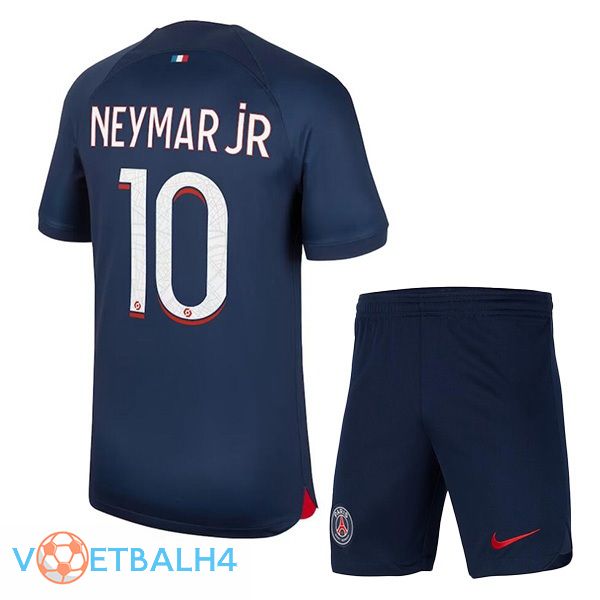 Paris PSG (Neymar Jr 10) kinderen voetbal jersey thuis koninklijk blauwe 2023/2024