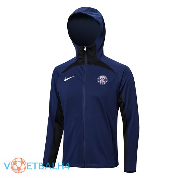 Paris PSG trainingsjack Hoodie koninklijk blauwe 2023/2024