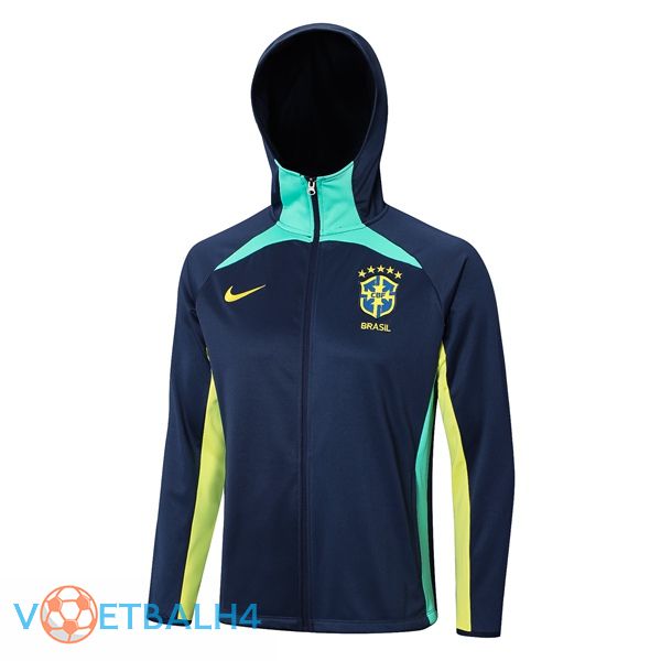 Brazilië trainingsjack Hoodie koninklijk blauw 2023/2024