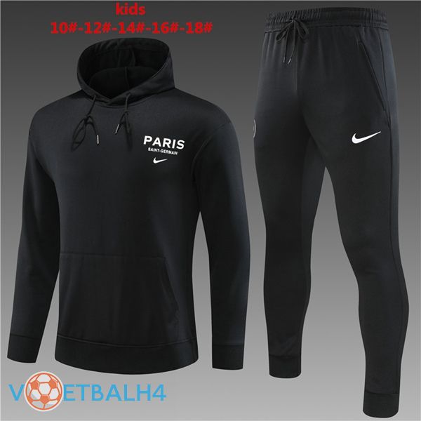 Paris PSG kinderen trainingspak Hoodie zwart 2023/2024