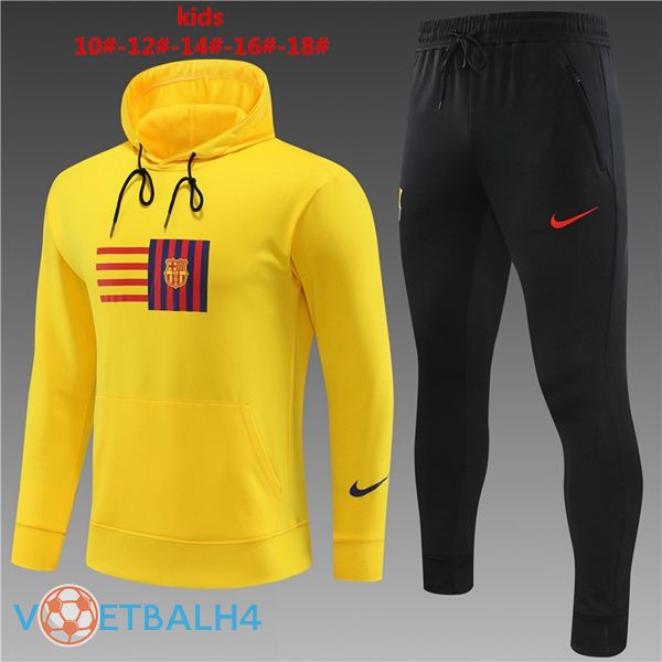 FC Barcelona kinderen trainingspak Hoodie geel 2023/2024