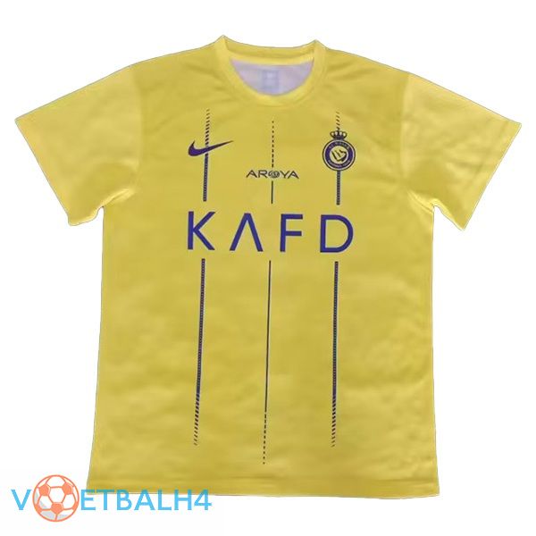 Al-Nassr FC thuis voetbal jersey geel 2023/2024