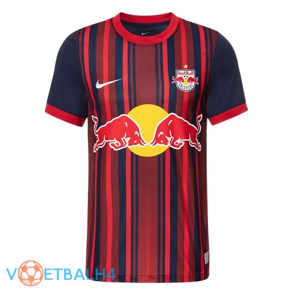 FC rood Bull Salzburg voetbal jersey uit rood blauw 2023/2024