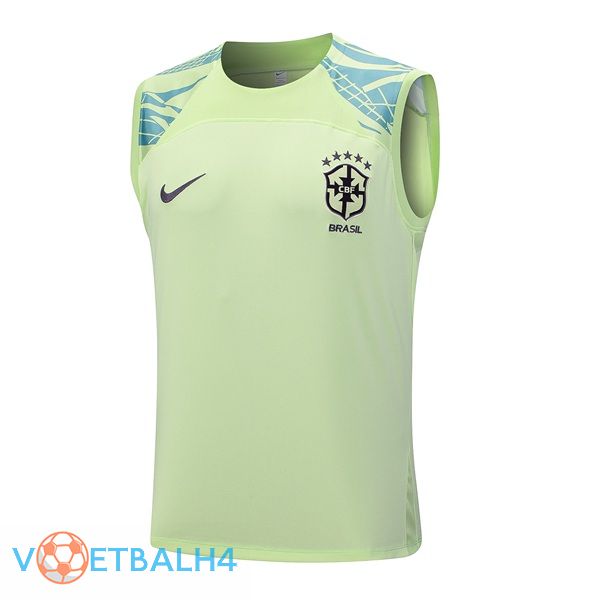 Brazilië voetbal Vest blauw groente 2023/2024