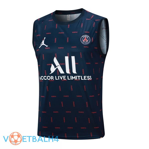 Paris PSG voetbal Vest blauw koninklijk 2023/2024