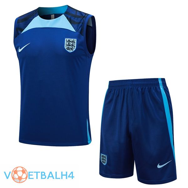 Engeland voetbal Vest + korte broek blauw 2023/2024