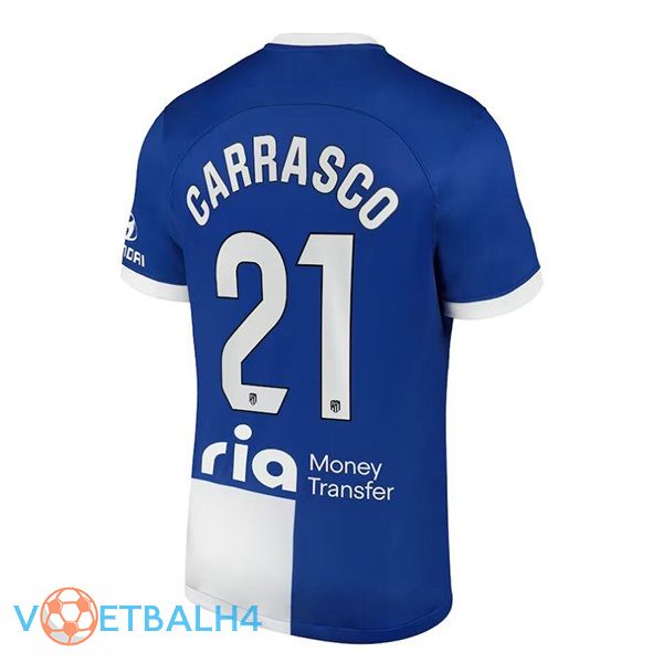 Atletico Madrid (Carrasco 21) uit voetbal jersey blauw 2023/2024