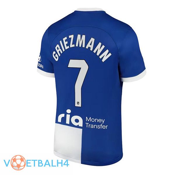 Atletico Madrid (Griezmann 7) uit voetbal jersey blauw 2023/2024