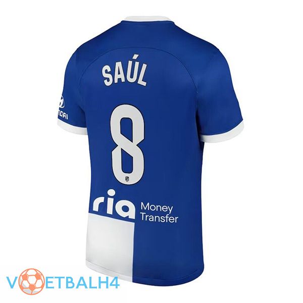 Atletico Madrid (Saúl 8) uit voetbal jersey blauw 2023/2024