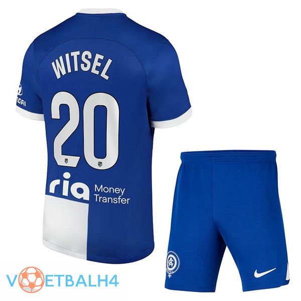 Atletico Madrid (Witsel 20) kinderen uit voetbal jersey blauw 2023/2024