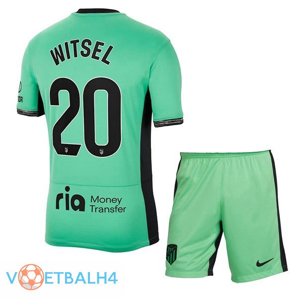 Atletico Madrid (Witsel 20) kinderen voetbal jersey derde groente 2023/2024