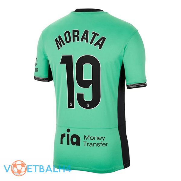 Atletico Madrid (Morata 19) voetbal jersey derde groente 2023/2024