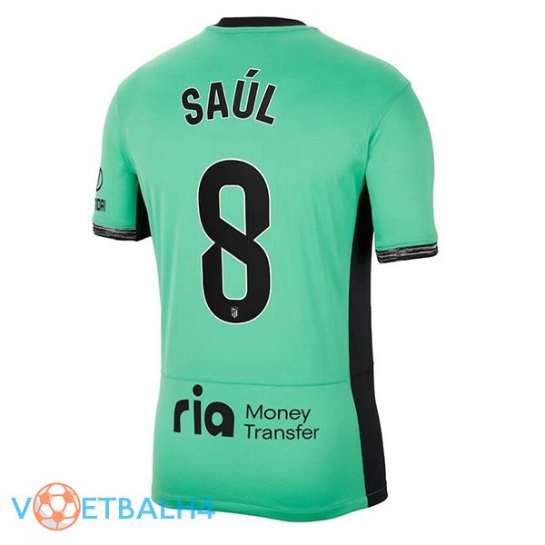 Atletico Madrid (Saúl 8) voetbal jersey derde groente 2023/2024