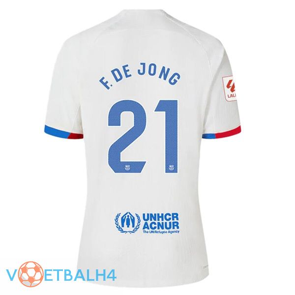 FC Barcelona (F. DE JONG 21) uit voetbal jersey wit 2023/2024