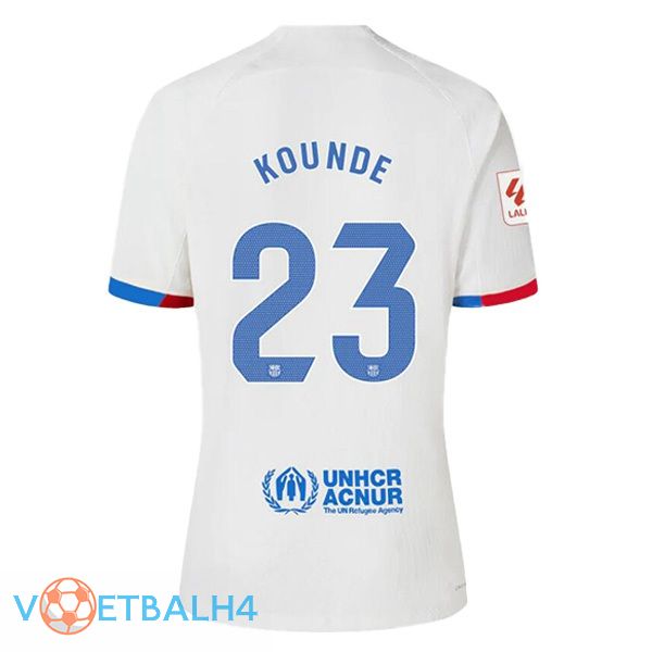 FC Barcelona (KOUNDE 23) uit voetbal jersey wit 2023/2024