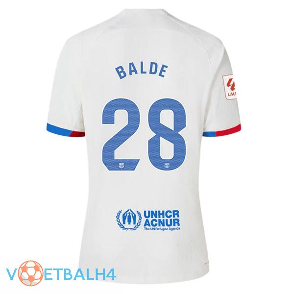 FC Barcelona (BALDE 28) uit voetbal jersey wit 2023/2024