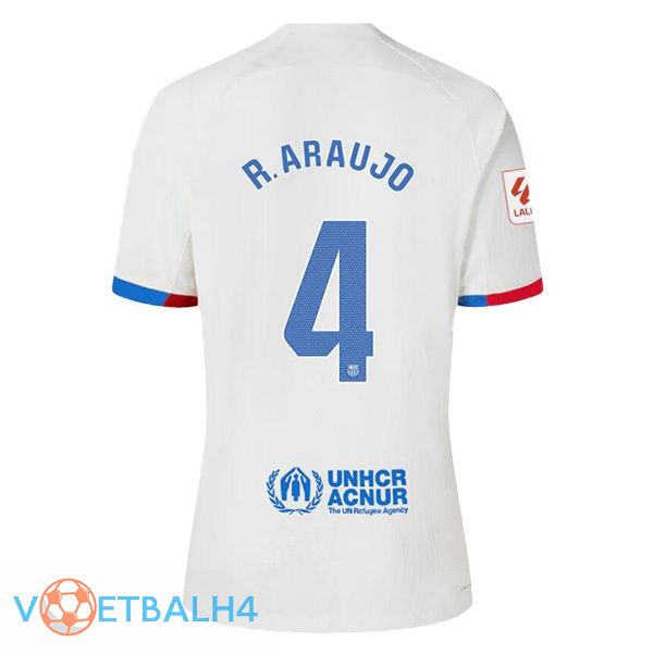 FC Barcelona (R. ARAUJO 4) uit voetbal jersey wit 2023/2024