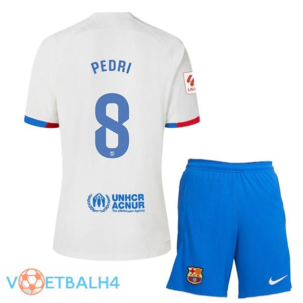 FC Barcelona (PEDRI 8) kinderen uit voetbal jersey wit 2023/2024