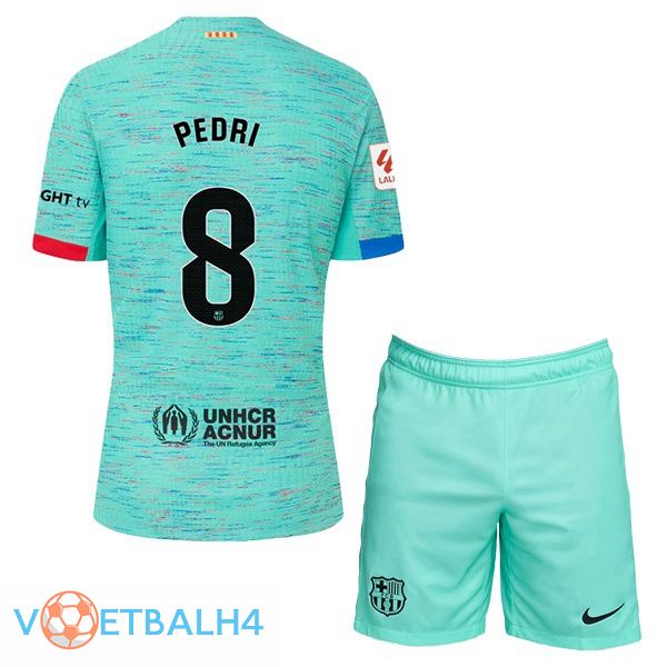 FC Barcelona (PEDRI 8) kinderen voetbal jersey derde groente 2023/2024