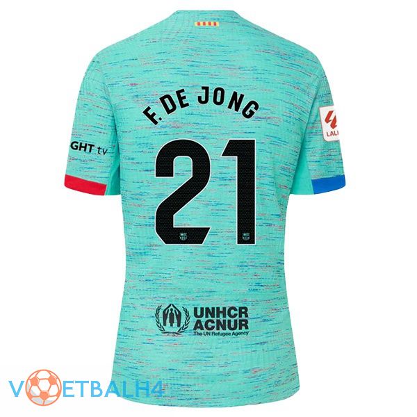 FC Barcelona (F. De JONG 21) voetbal jersey derde groente 2023/2024