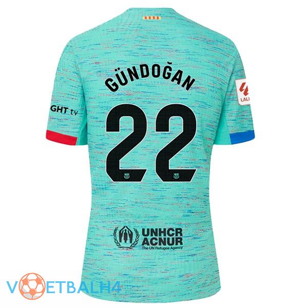 FC Barcelona (GÜNDOĞAN 22) voetbal jersey derde groente 2023/2024