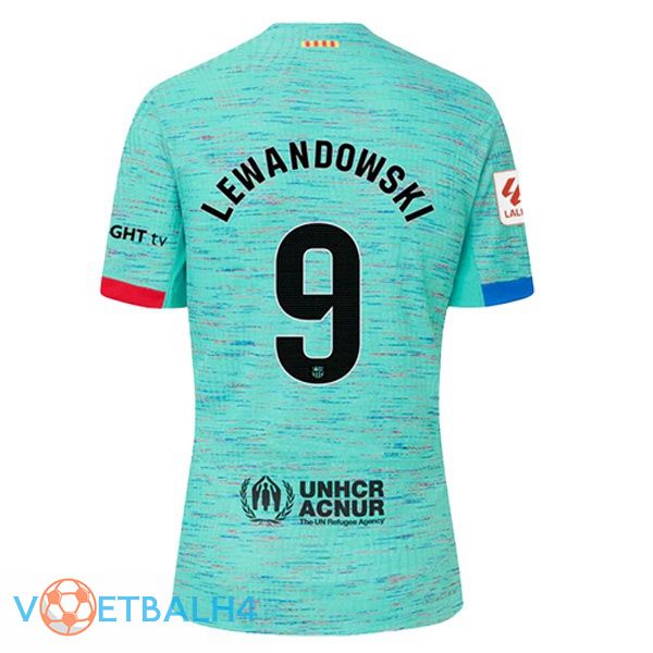 FC Barcelona (LEWANDOWSKI 9) voetbal jersey derde groente 2023/2024