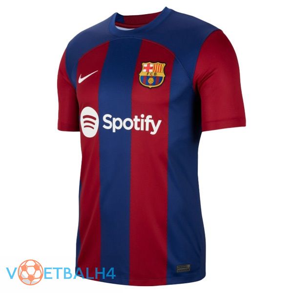 FC Barcelona voetbal jersey thuis blauw rood 2023/2024