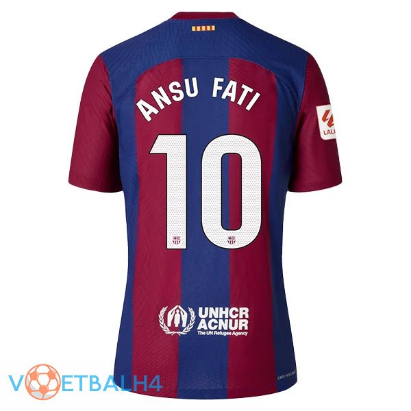 FC Barcelona (ANSU FATI 10) voetbal jersey thuis blauw rood 2023/2024