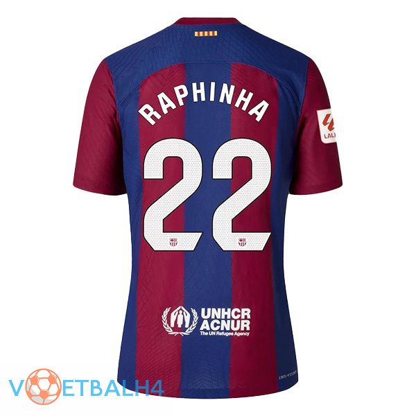 FC Barcelona (RAPHINHA 22) voetbal jersey thuis blauw rood 2023/2024