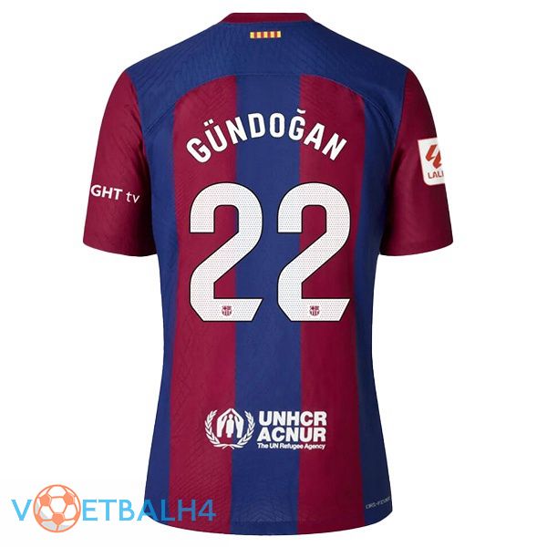 FC Barcelona (GÜNDOĞAN 22) voetbal jersey thuis blauw rood 2023/2024