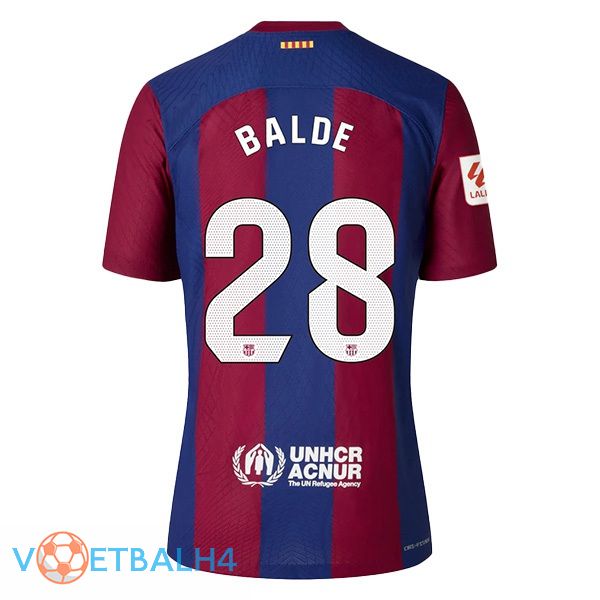 FC Barcelona (BALDE 28) voetbal jersey thuis blauw rood 2023/2024