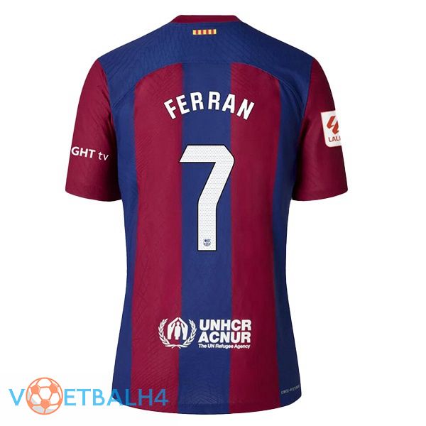 FC Barcelona (FERRAN 7) voetbal jersey thuis blauw rood 2023/2024