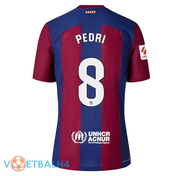 FC Barcelona (PEDRI 8) voetbal jersey thuis blauw rood 2023/2024