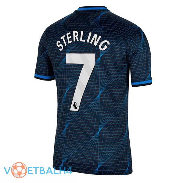 FC Chelsea (Sterling 7) voetbal jersey uit blauw 2023/2024