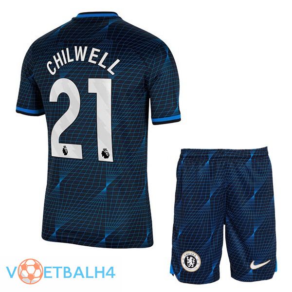 FC Chelsea (Chilwell 21) kinderen voetbal jersey uit blauw 2023/2024