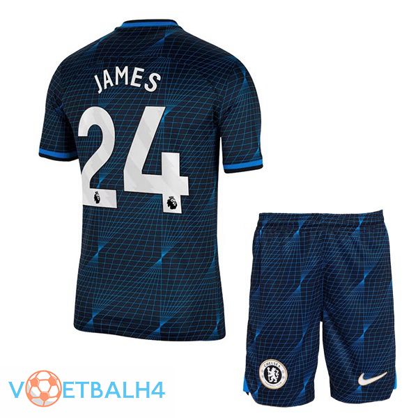 FC Chelsea (James 24) kinderen voetbal jersey uit blauw 2023/2024