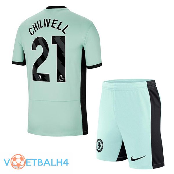 FC Chelsea (Chilwell 21) kinderen voetbal jersey derde groente 2023/2024