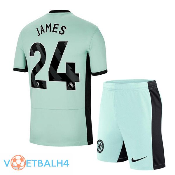 FC Chelsea (James 24) kinderen voetbal jersey derde groente 2023/2024