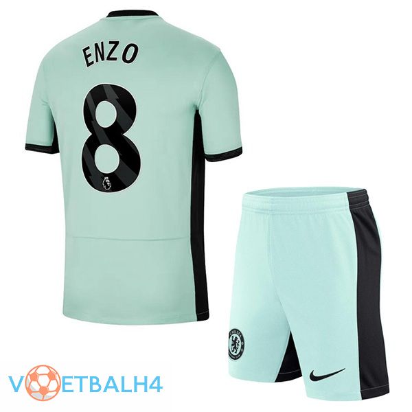 FC Chelsea (Enzo 8) kinderen voetbal jersey derde groente 2023/2024