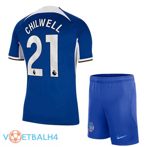 FC Chelsea (Chilwell 21) kinderen voetbal jersey thuis blauw 2023/2024