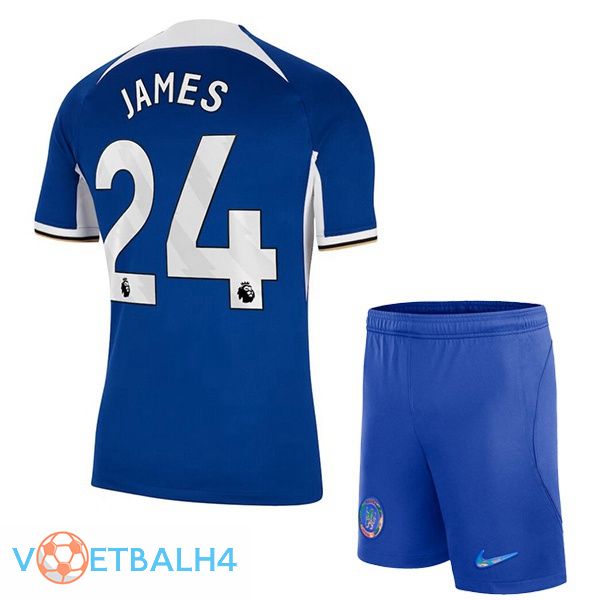 FC Chelsea (James 24) kinderen voetbal jersey thuis blauw 2023/2024