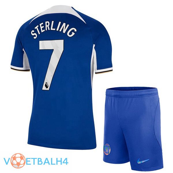 FC Chelsea (Sterling 7) kinderen voetbal jersey thuis blauw 2023/2024