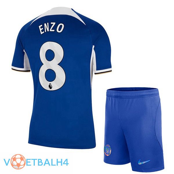 FC Chelsea (Enzo 8) kinderen voetbal jersey thuis blauw 2023/2024