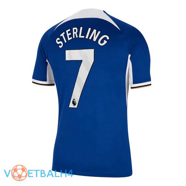 FC Chelsea (Sterling 7) voetbal jersey thuis blauw 2023/2024